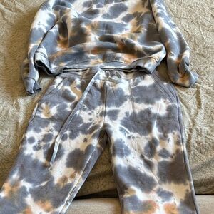Women's Tie-Dye Sweater and Joggers Set